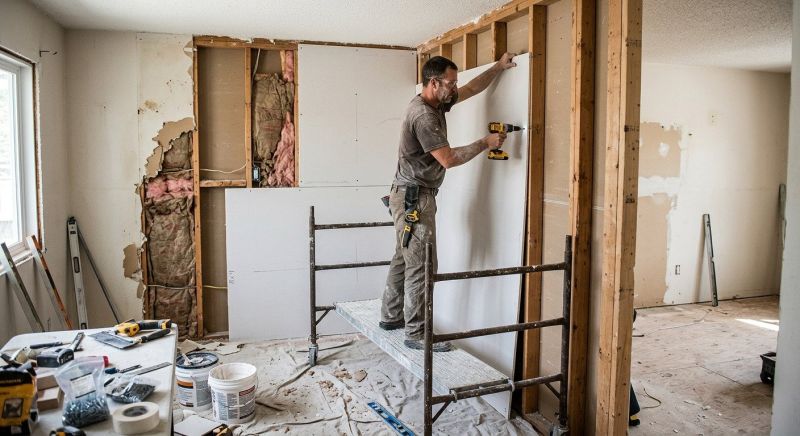 Drywall Replacement in Overland Park, KS